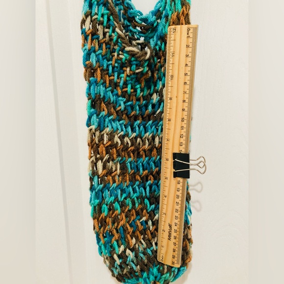 5 for $10: HANDMADE Crochet Bag approx 7” x 14” - Picture 3 of 5